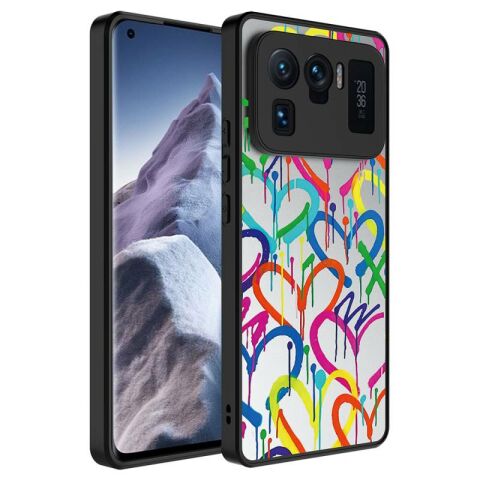 Xiaomi Mi 11 Ultra Kılıf Aynalı Desenli Kamera Korumalı Parlak Patinda Mirror Kapak