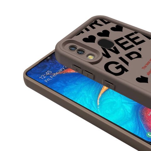 Galaxy A20 Kılıf Kamera Korumalı Baskılı Arka Yüzey Patinda Klas Kapak