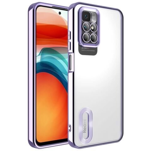 Xiaomi Redmi 10 Kılıf Kamera Korumalı Logo Gösteren Patinda Omega Kapak