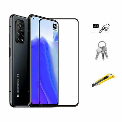 Xiaomi Mi 10T 5G Patinda Kenarları Kırılmaya Dayanıklı Cam Ekran Koruyucu
