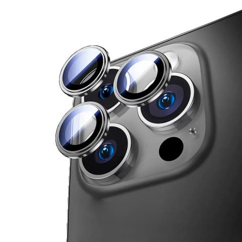 Apple iPhone 15 Pro ???Wiwu Lens Guard Metal Kamera Lens Koruyucu