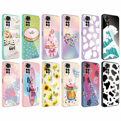 Xiaomi Redmi Note 11 Global Kılıf Kamera Korumalı Desenli Sert Silikon Patinda Epoksi Kapak