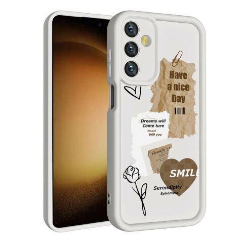 Galaxy A15 Kılıf Kamera Korumalı Baskılı Arka Yüzey Patinda Klas Kapak