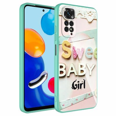 Xiaomi Redmi Note 11 Global Kılıf Kamera Korumalı Desenli Sert Silikon Patinda Epoksi Kapak