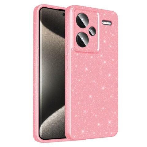 Xiaomi Redmi Note 13 Pro Plus 5G Kılıf Kamera Korumalı Simli Lüks Patinda Koton Kapak