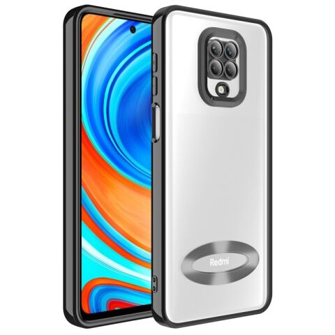 Xiaomi Redmi Note 9 Pro Kılıf Kamera Korumalı Logo Gösteren Patinda Omega Kapak