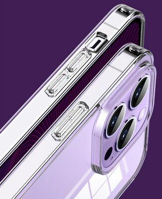 Apple iPhone 14 Pro Kılıf Şeffaf Airbag Tasarımlı Wiwu ZCC-108 Concise Serisi Kapak