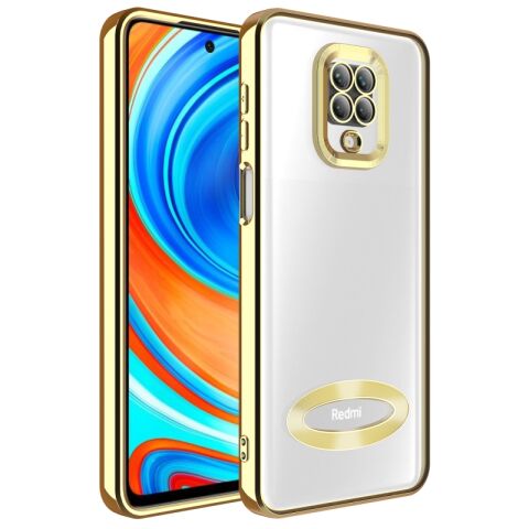 Xiaomi Redmi Note 9 Pro Kılıf Kamera Korumalı Logo Gösteren Patinda Omega Kapak