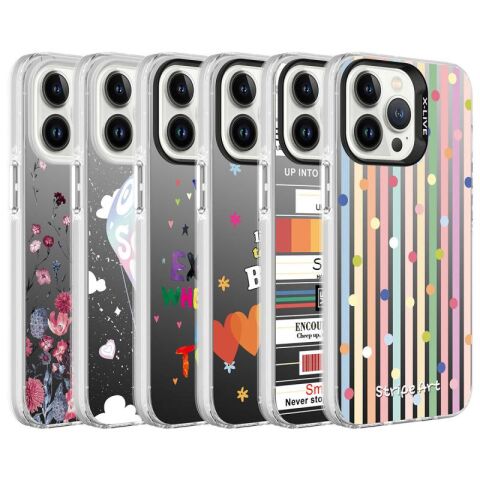 Apple iPhone 13 Pro Max Kılıf Desenli Patinda Silver Sert Kapak