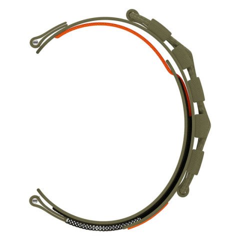 Huawei Watch GT 3 42mm Patinda KRD-112 20mm Orbital Örgülü Halat Tasarımlı Naylon Kumaş Hasır Kordon
