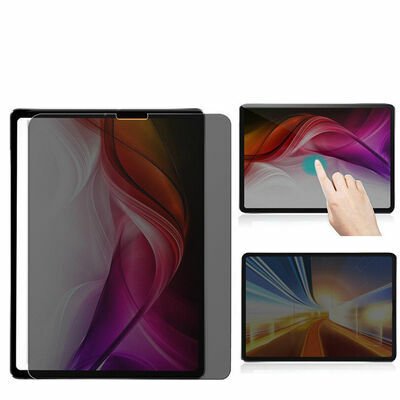 Apple iPad Pro 12.9 2021 (5.Nesil) Patinda Tablet Privacy Temperli Cam Ekran Koruyucu