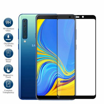 Galaxy A9 2018 Patinda Kenarları Kırılmaya Dayanıklı Cam Ekran Koruyucu