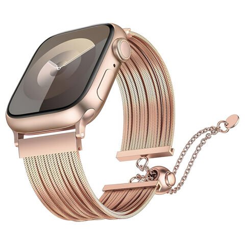 Apple Watch Ultra 49mm Patinda KRD-137 Metal Hasır Kordon