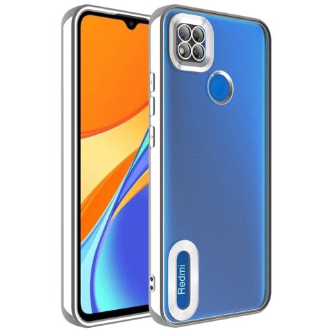 Xiaomi Redmi 9C Kılıf Kamera Korumalı Logo Gösteren Patinda Omega Kapak