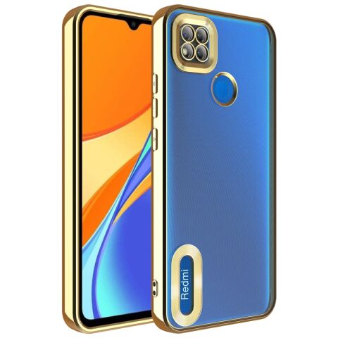 Xiaomi Redmi 9C Kılıf Kamera Korumalı Logo Gösteren Patinda Omega Kapak