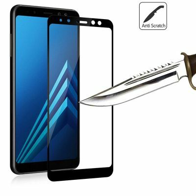 Galaxy J6 Plus Patinda Kenarları Kırılmaya Dayanıklı Cam Ekran Koruyucu
