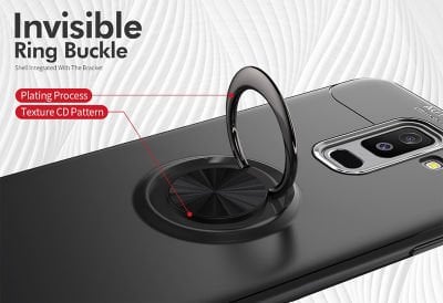 Galaxy A6 Plus 2018 Kılıf Patinda Ravel Silikon Kapak