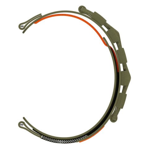 Huawei GT2 42mm Patinda KRD-112 20mm Orbital Örgülü Halat Tasarımlı Naylon Kumaş Hasır Kordon