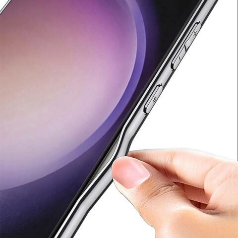 Galaxy S23 Ultra Kılıf Ultra İnce Kamera Korumalı PC + Deri Arka Yüzey Patinda X-Pro Kapak