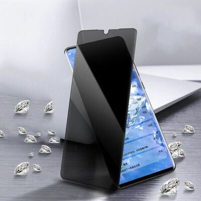 Realme C3 Patinda New 5D Privacy Temperli Ekran Koruyucu
