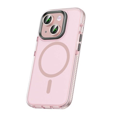 Apple iPhone 15 Kılıf Airbagli Magsafe Wireless Şarj Özellikli Lens Koruyuculu Patinda Klaptika Kapak