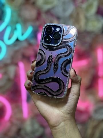 iPhone Hologramlı Momento Kılıf - Snake