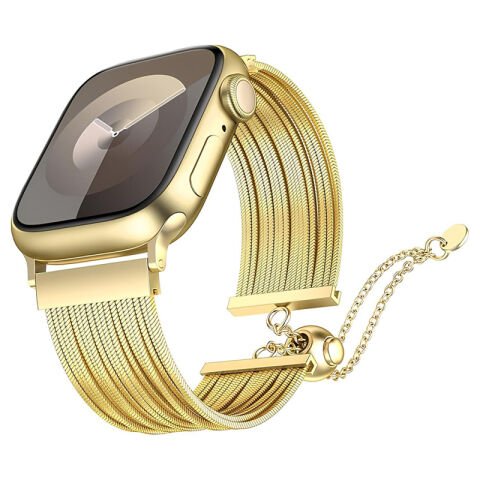 Apple Watch 42mm Patinda KRD-137 Metal Hasır Kordon
