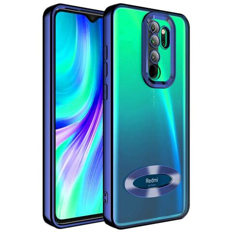 Xiaomi Redmi Note 8 Pro Kılıf Kamera Korumalı Logo Gösteren Patinda Omega Kapak