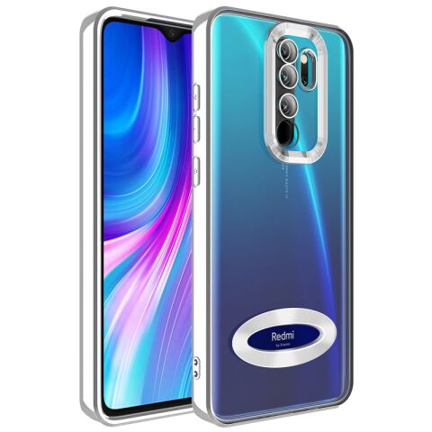 Xiaomi Redmi Note 8 Pro Kılıf Kamera Korumalı Logo Gösteren Patinda Omega Kapak