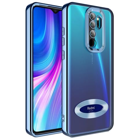Xiaomi Redmi Note 8 Pro Kılıf Kamera Korumalı Logo Gösteren Patinda Omega Kapak