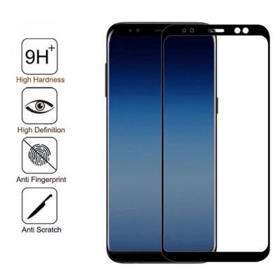 Galaxy J4 Plus Patinda Kenarları Kırılmaya Dayanıklı Cam Ekran Koruyucu