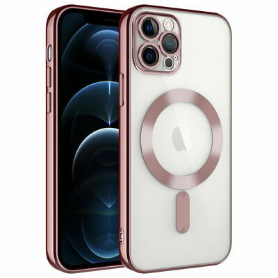 Apple iPhone 12 Pro Max Kılıf Kamera Korumalı Magsafe Wireless Şarj Özellikli Patinda Demre Kapak