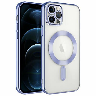 Apple iPhone 12 Pro Max Kılıf Kamera Korumalı Magsafe Wireless Şarj Özellikli Patinda Demre Kapak