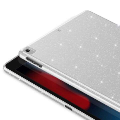 Apple iPad 10.2 2021 (9.Nesil) Simli Parlak Görünümlü Patinda Tablet Koton Kılıf