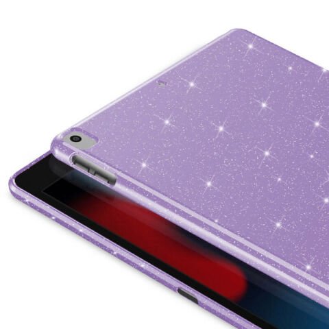 Apple iPad 10.2 2021 (9.Nesil) Simli Parlak Görünümlü Patinda Tablet Koton Kılıf
