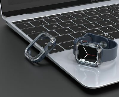 Apple Watch 38mm Patinda Watch Gard 08 Sert PC + Silikon Koruyucu