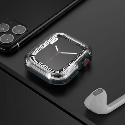 Apple Watch 38mm Patinda Watch Gard 08 Sert PC + Silikon Koruyucu