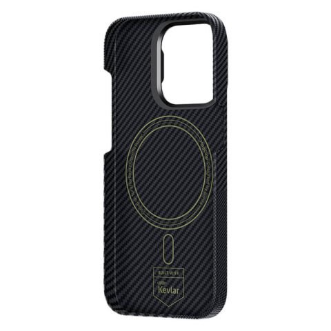 Apple iPhone 14 Pro Max Kılıf Magsafe Şarj Özellikli Karbon Fiber Benks Montage ArmorAir Kevlar Kapak