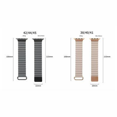 Apple Watch 38mm KRD-78 PU Deri Kordon Strap Kayış