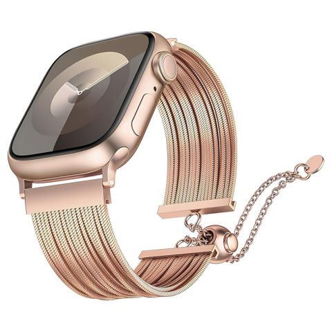 Apple Watch 40mm Patinda KRD-137 Metal Hasır Kordon