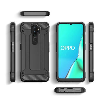 Oppo A5 2020 Kılıf Patinda Crash Silikon Kapak