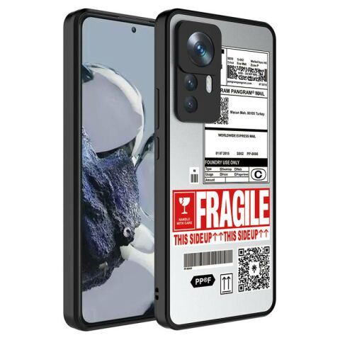 Xiaomi Mi 12T Pro Kılıf Aynalı Desenli Kamera Korumalı Parlak Patinda Mirror Kapak