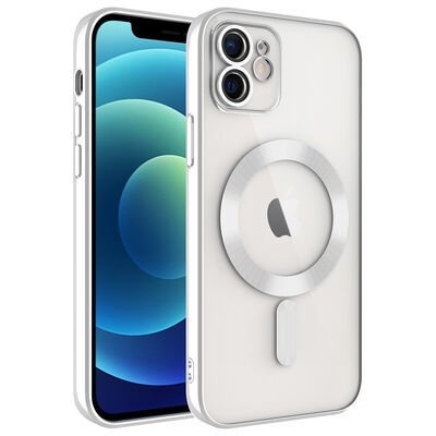Apple iPhone 12 Kılıf Kamera Korumalı Magsafe Wireless Şarj Özellikli Patinda Demre Kapak