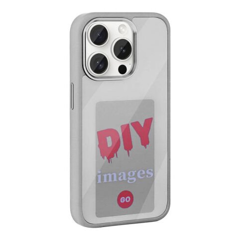 Apple iPhone 15 Pro Max Kılıf Ekranı Yansıtan Patinda Akıllı NFC Kapak