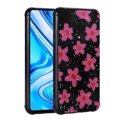Xiaomi Redmi Note 9 Pro Kılıf Simli Desenli Kamera Korumalı Parlak Patinda Popy Kapak