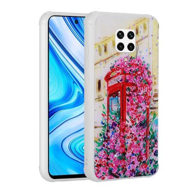 Xiaomi Redmi Note 9 Pro Kılıf Simli Desenli Kamera Korumalı Parlak Patinda Popy Kapak