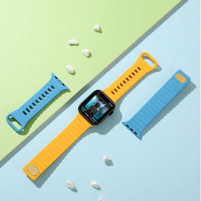 Apple Watch 7 45mm Patinda KRD-73 Silikon Kordon
