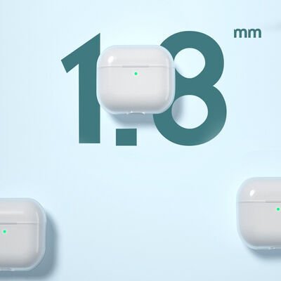 Apple Airpods 3. Nesil Kılıf Şeffaf Sert Kristal Patinda Airbag 14 Kılıf