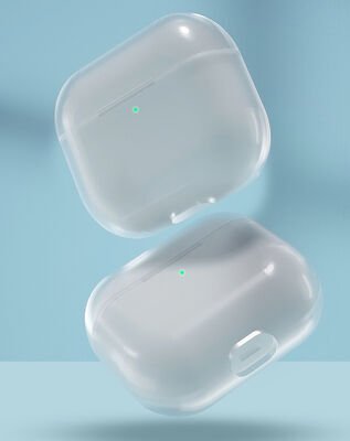 Apple Airpods 3. Nesil Kılıf Şeffaf Sert Kristal Patinda Airbag 14 Kılıf