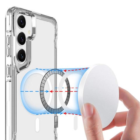 Galaxy S24 Plus Kılıf Patinda Magsafe Şarj Özellikli T-Max Magsafe Kapak